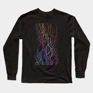 Geometric Grafik Long Sleeve T-Shirt